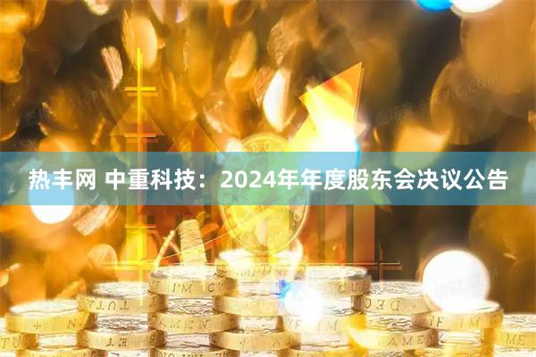 热丰网 中重科技：2024年年度股东会决议公告