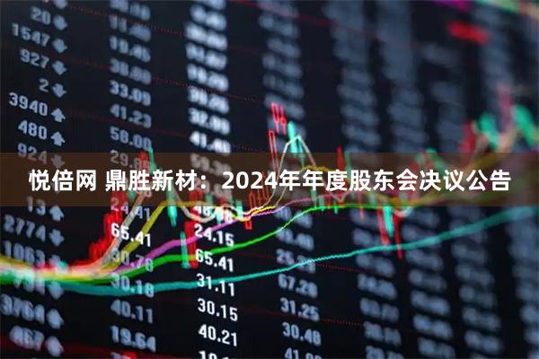 悦倍网 鼎胜新材：2024年年度股东会决议公告